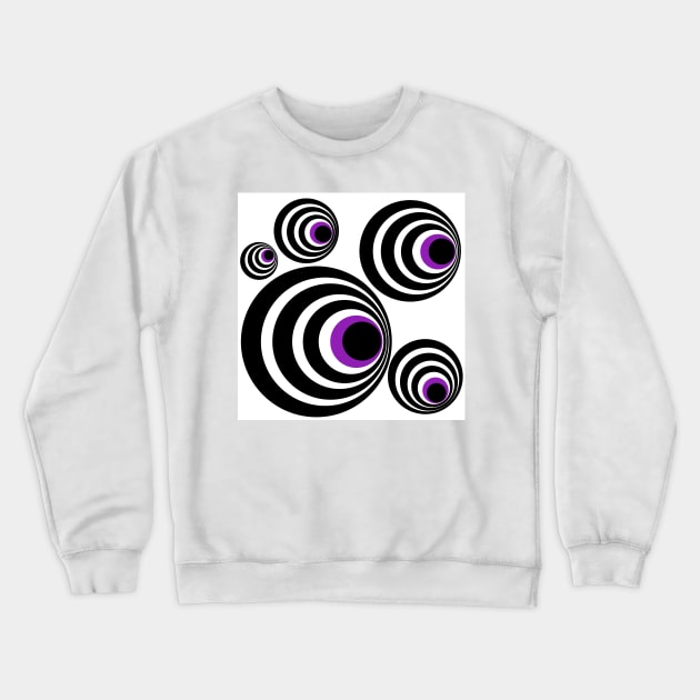 Optical Illusions, Visual Phenomena, circle pattern Crewneck Sweatshirt by marina63